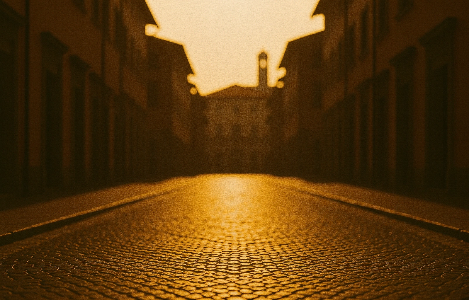 Morning light on a Florence path